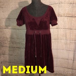 Juicy Couture Red Velvet Dress
